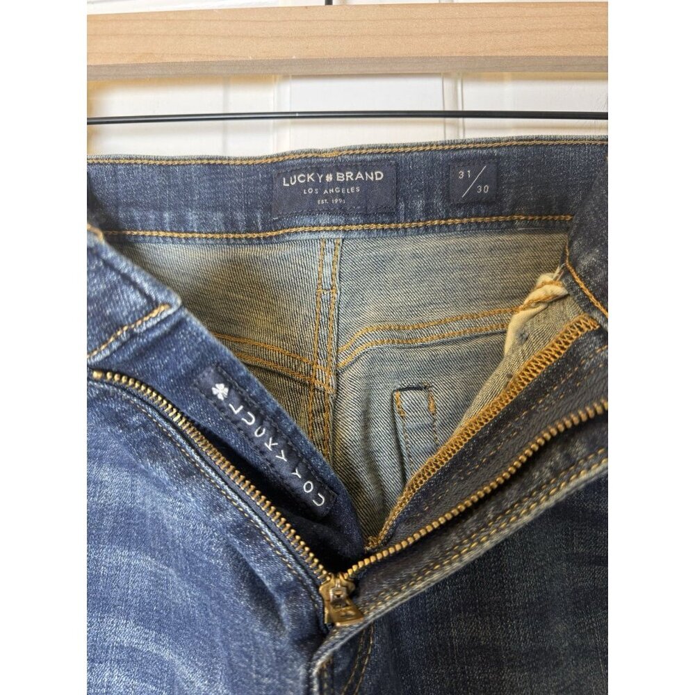 Lucky Brand Men’s Jeans 121 Slim Straight Blue Denim Size W32x29L - Tag 31Wx30L - Picture 9 of 11